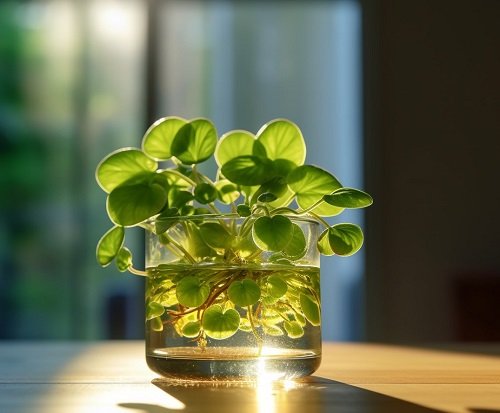 Peperomia Glass Display